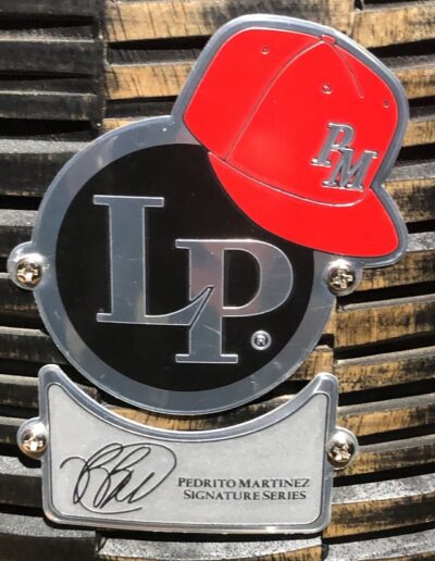 LP Pedrito Martinez Signature Series Close-up on Badge